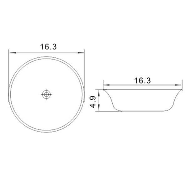 ANZZI LS-AZ232 Diamond Back Crown Ceramic VesselSink In Diamond Back Finish