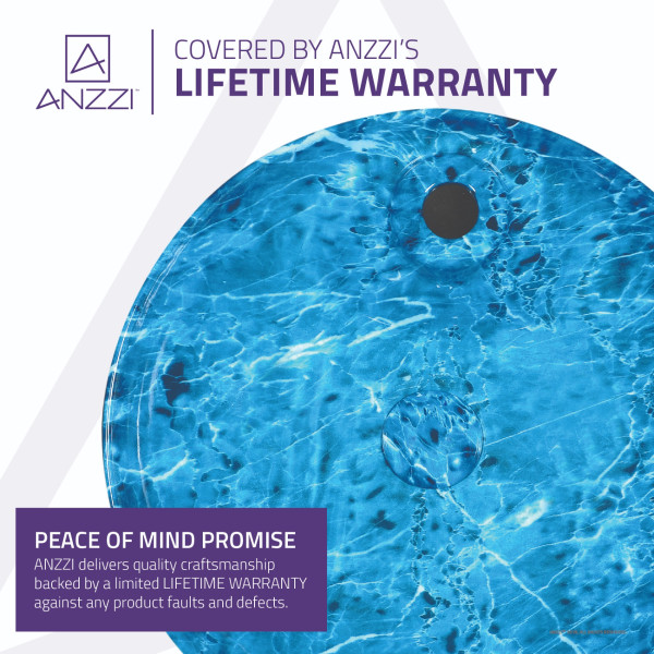 ANZZI LS-AZ236 Marbled Series Ceramic Vessel Sink In Marbled Ocean Finish