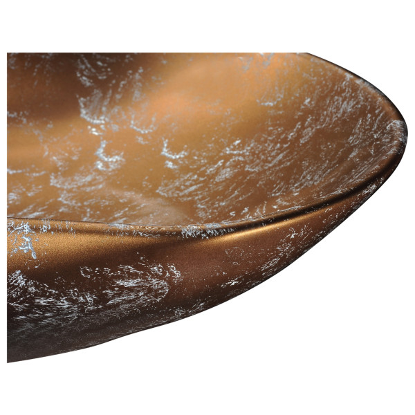ANZZI LS-AZ238 Apollo Snow Ceramic Vessel Sink In Apollo Snow Finish