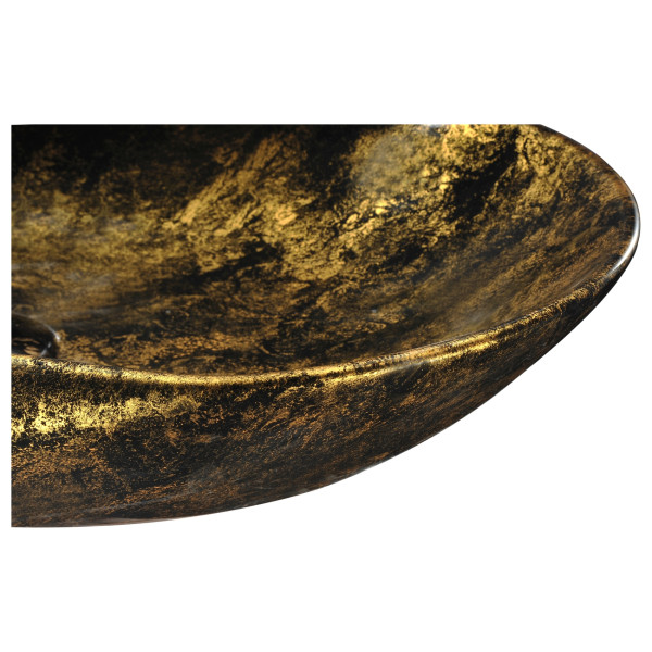 ANZZI LS-AZ239 Apollo Gold Ceramic Vessel Sink In Apollo Gold Finish