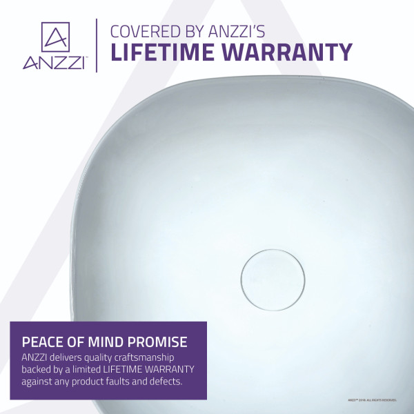 ANZZI LS-AZ245 Byzantian Ceramic Vessel Sink In Byzantine Mosaic Finish