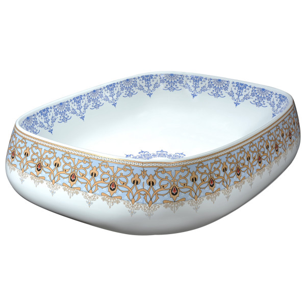 ANZZI LS-AZ247 Byzantian Ceramic Vessel Sink In Byzantine Mosaic Finish