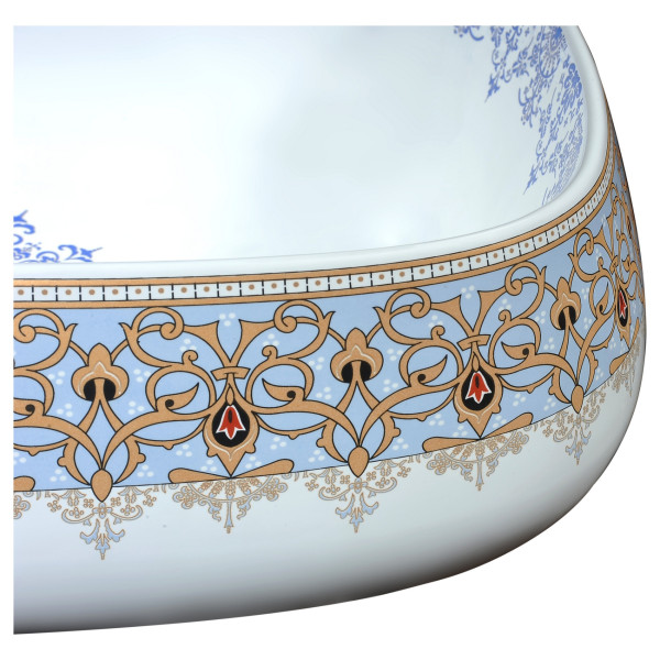 ANZZI LS-AZ247 Byzantian Ceramic Vessel Sink In Byzantine Mosaic Finish