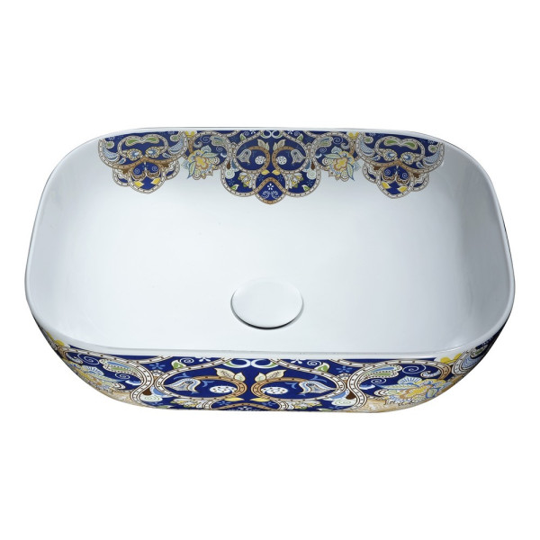 ANZZI LS-AZ249 Byzantian Ceramic Vessel Sink In Byzantine Mosaic Finish