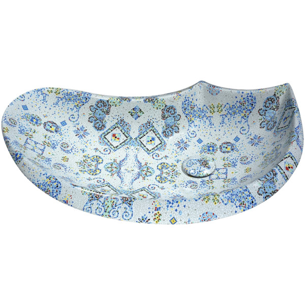 ANZZI LS-AZ251 Byzantian Ceramic Vessel Sink In Byzantine Mosaic Finish