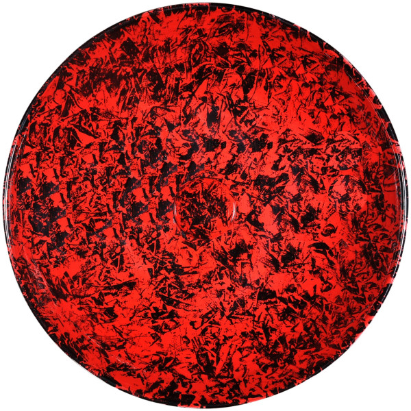 ANZZI LS-AZ252 Marbled Series Ceramic Vessel Sink In Marbled Rose Finish