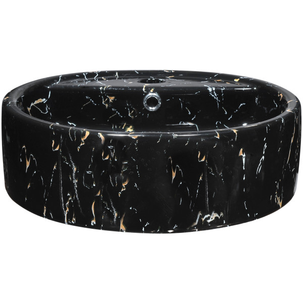 ANZZI LS-AZ256 Rhapsody Series Ceramic Vessel Sink In Neolith Marble Finish