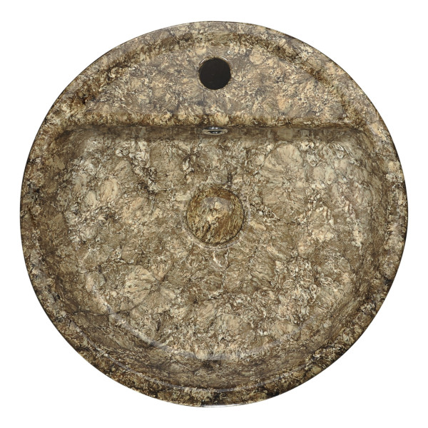 ANZZI LS-AZ257 Rhapsody Series Ceramic Vessel Sink In Neolith Marble Finish