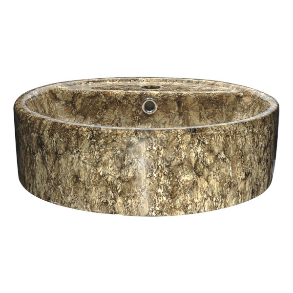 ANZZI LS-AZ257 Rhapsody Series Ceramic Vessel Sink In Neolith Marble Finish