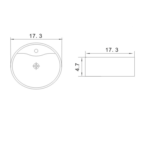 ANZZI LS-AZ257 Rhapsody Series Ceramic Vessel Sink In Neolith Marble Finish