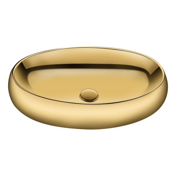 ANZZI LS-AZ270 Prussian Series Vitreous China Ceramic Vessel Sink In Gold