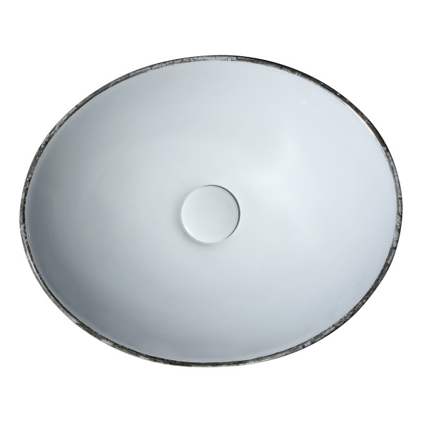 ANZZI LS-AZ272 Sona Series Vitreous China Ceramic Vessel Sink In Grey