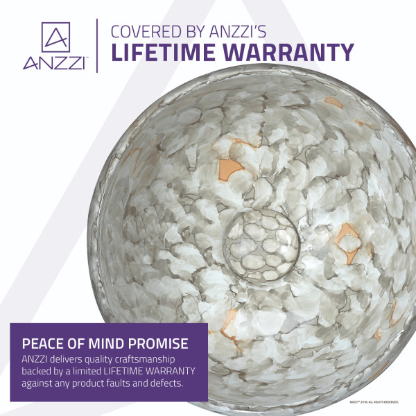 ANZZI LS-AZ275 Sona Vitreous China Ceramic Vessel Sink In Marbled Adobe