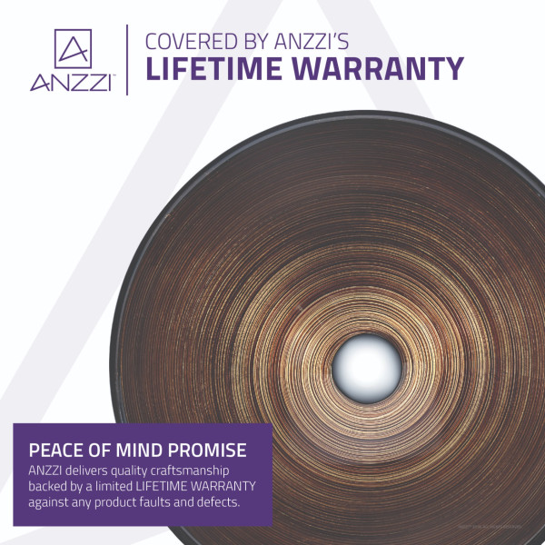 ANZZI LS-AZ284 Posh Series Deco-Glass Vessel Sink In Radial Umber