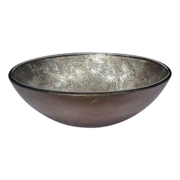ANZZI LS-AZ288 Posh Series Deco-Glass Vessel Sink In Verdure Gold