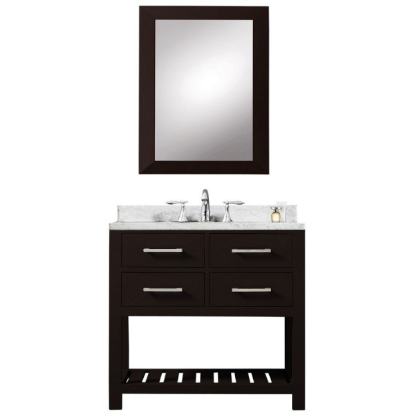 Water Creation Madalyn30.B 30” Single Bathroom Vanity With Matching Mirror