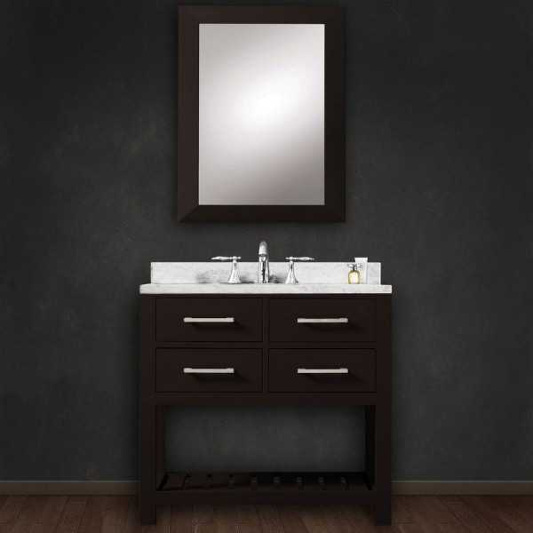 Water Creation Madalyn30.B 30” Single Bathroom Vanity With Matching Mirror