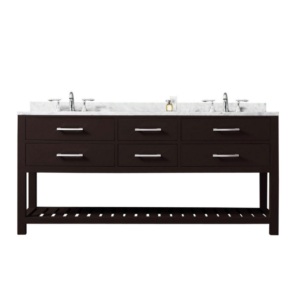 Water Creation Madalyn60 60” Solid Wood Double Sink Bathroom Vanity