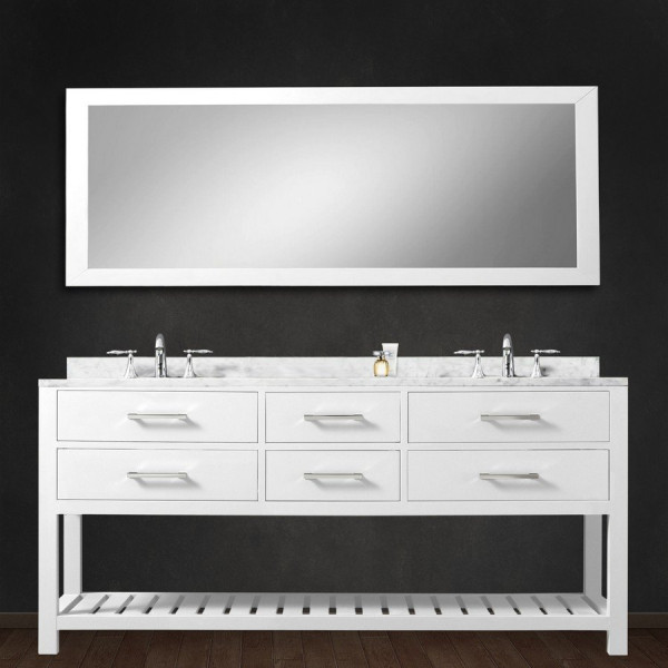 Water Creation Madalyn60.B 60” Double Bathroom Vanity With Matching Mirror