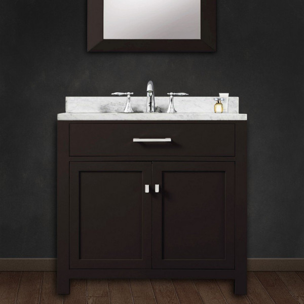Water Creation Madison30E 30” Espresso Single Sink Bathroom Vanity