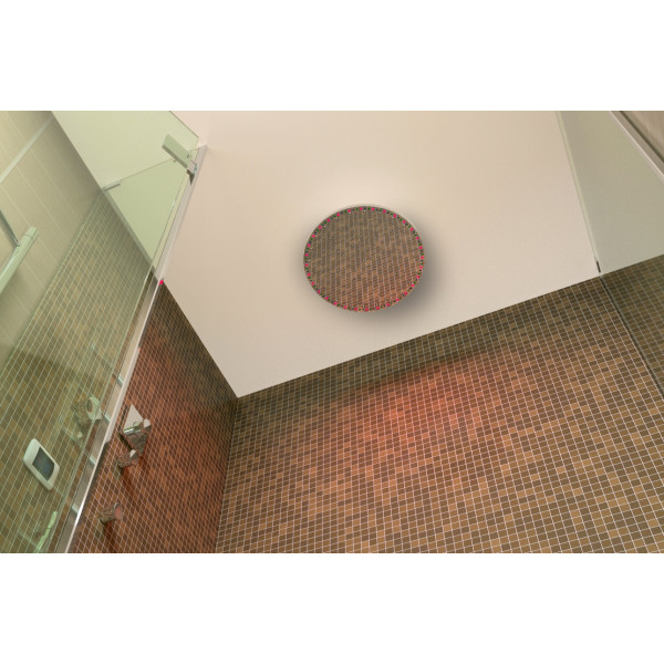 Aquatica MCRD-400 Sparkle Ceiling Mounted Bathroom Shower Head In Chrome