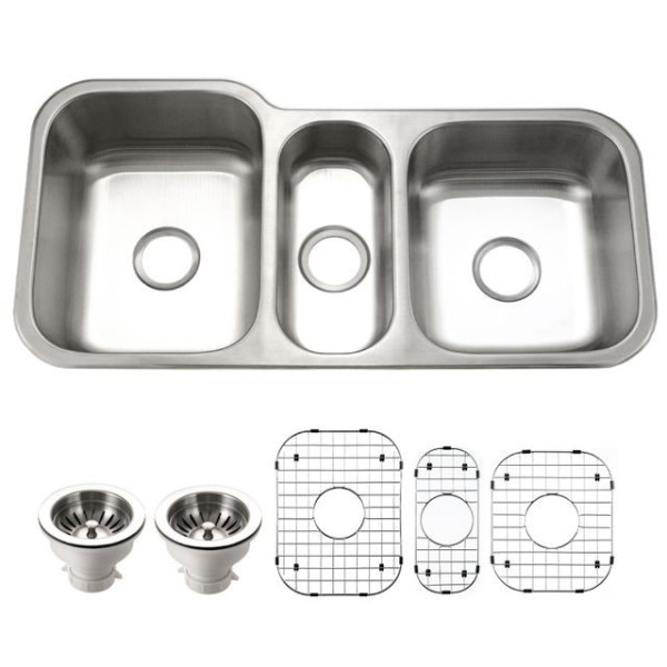 Houzer MGT-4120-C Medallion Series 40" Stainless Steel Undermount Kitchen Sink