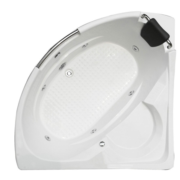 Aston Global MT618 59" x 59" Acrylic Corner Whirlpool Bath Tub in White