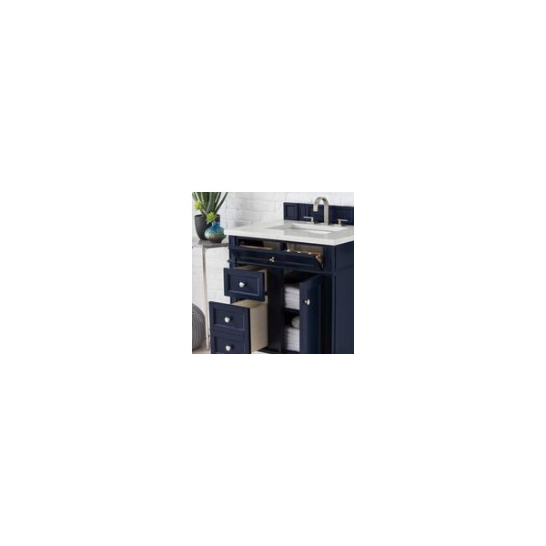 James Martin 650-V30-VBL-3 Brittany 30" Victory Blue Vanity w/ 3CM Countertop