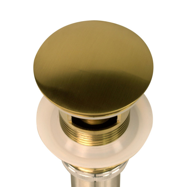 Nantucket NS-UDBG-OF Brushed Gold Finish Umbrella Drain With Overflow