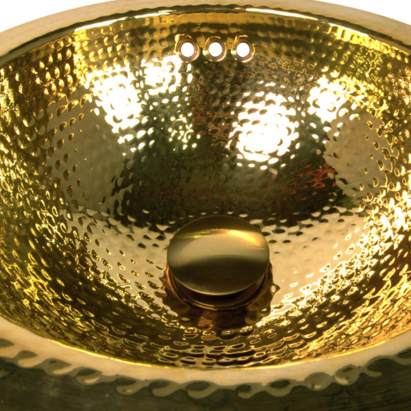 Nantucket NS-UDBG-OF Brushed Gold Finish Umbrella Drain With Overflow