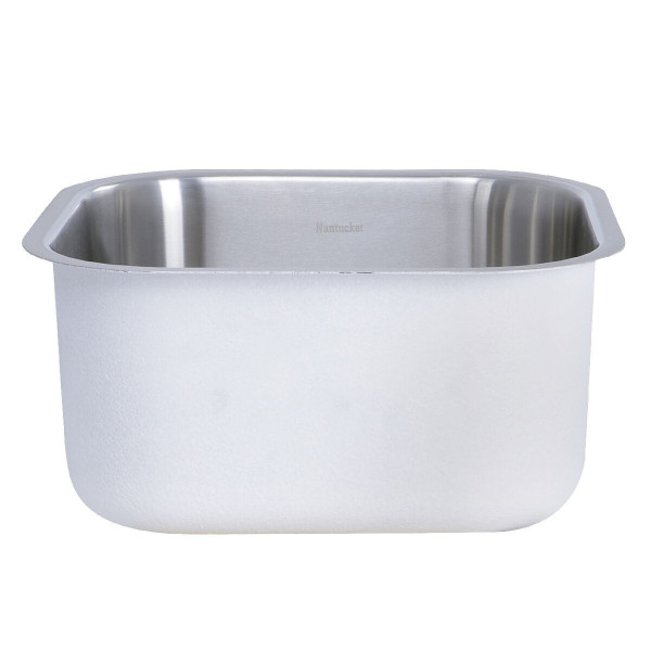 Nantucket Sinks NS21 Stainless Bar/Prep Undermount Sink In Brushed Satin