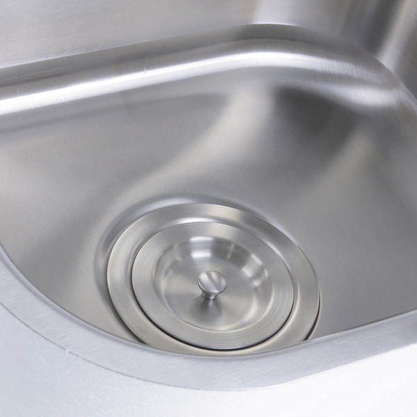 Nantucket Sinks NS21 Stainless Bar/Prep Undermount Sink In Brushed Satin
