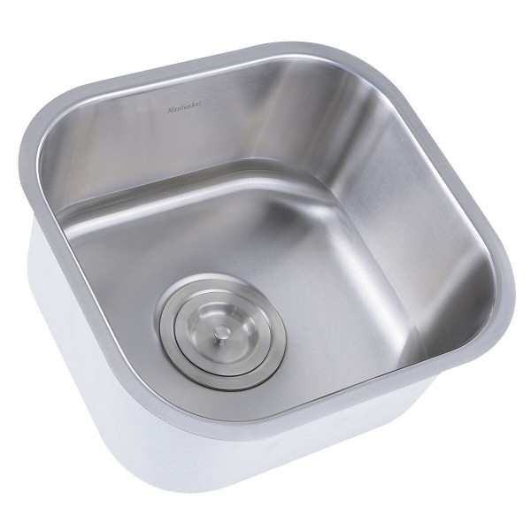 Nantucket Sinks NS21 Stainless Bar/Prep Undermount Sink In Brushed Satin