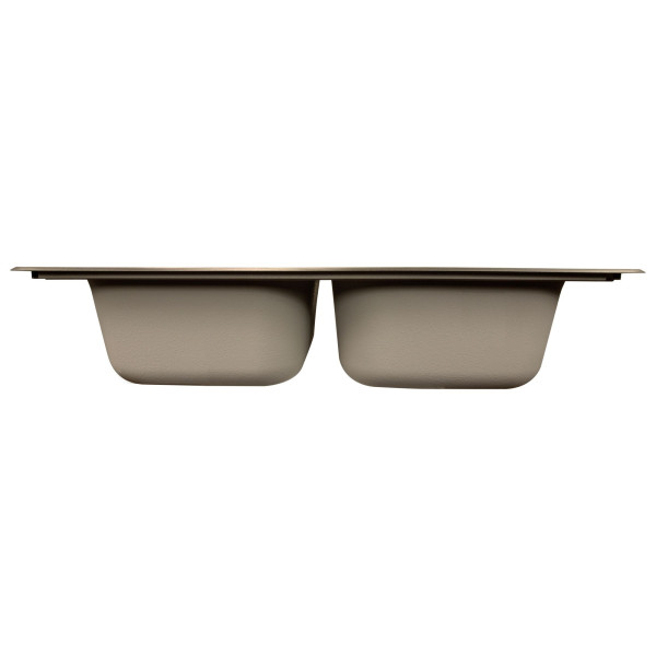 Nantucket NS3322-DE 33" Double Equal Self Rimming Stainless  Drop Kitchen Sink