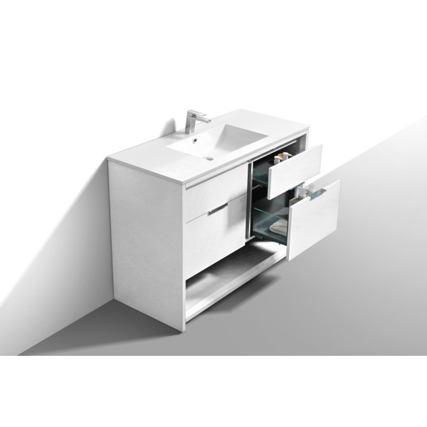 KubeBath NUDO48S NUDO 48″ Single Sink Modern Bathroom Vanity