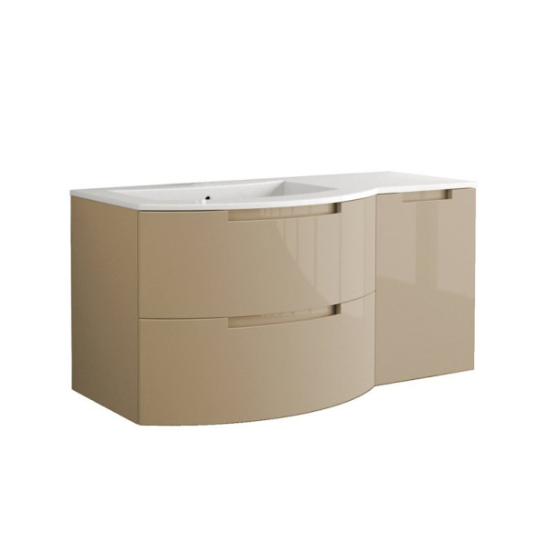   Latoscana OA43OPT2S Oasi 43 Inch Vanity With Right Side Cabinet In Sand