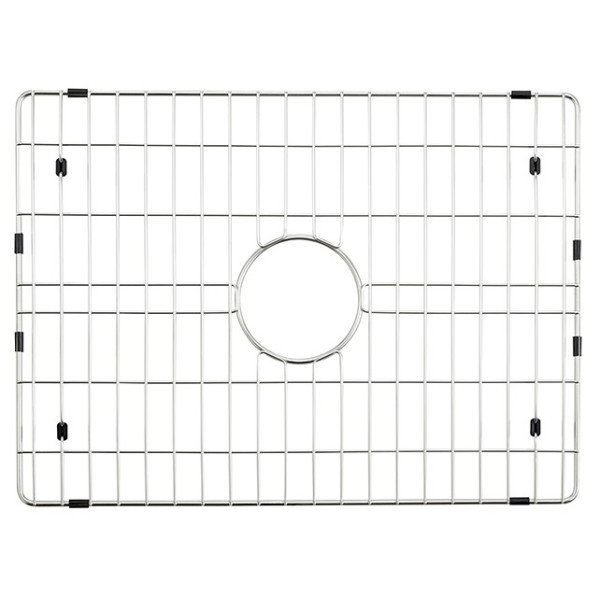 Empire OL24G Olde London Farmhouse Fireclay 24" Kitchen Sink in White with Grid and Strainer