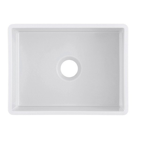 Empire OL27G Olde London Farmhouse Fireclay 27 Inch Kitchen Sink in White