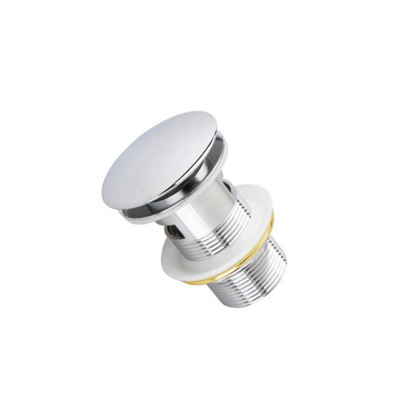 KubeBath P101 Solid Brass Construction Pop-Up Drain With Overflow