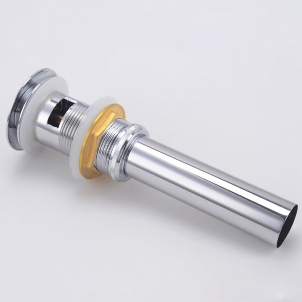 KubeBath P101 Solid Brass Construction Pop-Up Drain With Overflow