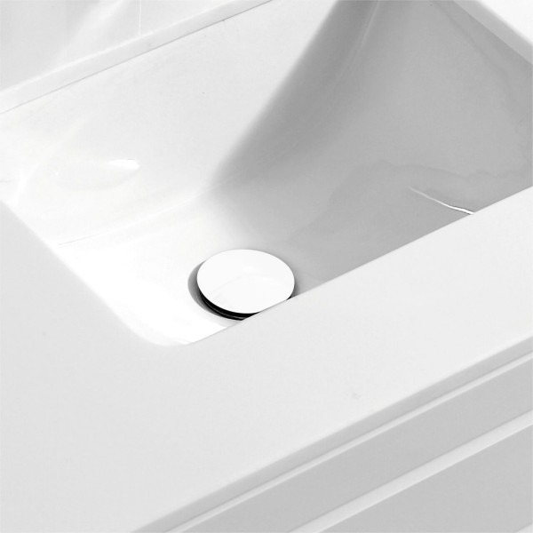 KubeBath P101 Solid Brass Construction Pop-Up Drain With Overflow