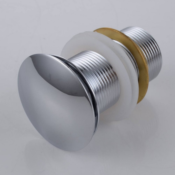 KubeBath P101NO Solid Brass Pop-Up Drain NO Overflow