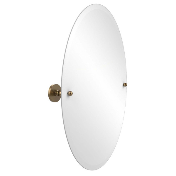 Allied Brass P1091 Fresno 21" x 29" Oval Tilt Mirror with Beveled Edge