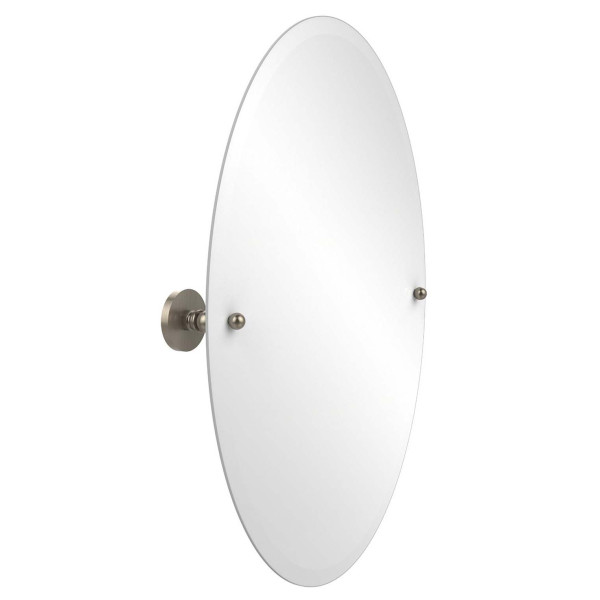 Allied Brass P1091 Fresno 21" x 29" Oval Tilt Mirror with Beveled Edge
