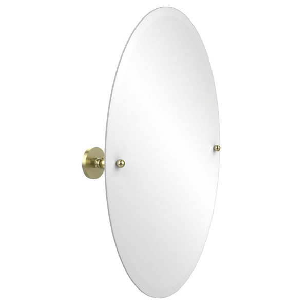 Allied Brass P1091 Fresno 21" x 29" Oval Tilt Mirror with Beveled Edge
