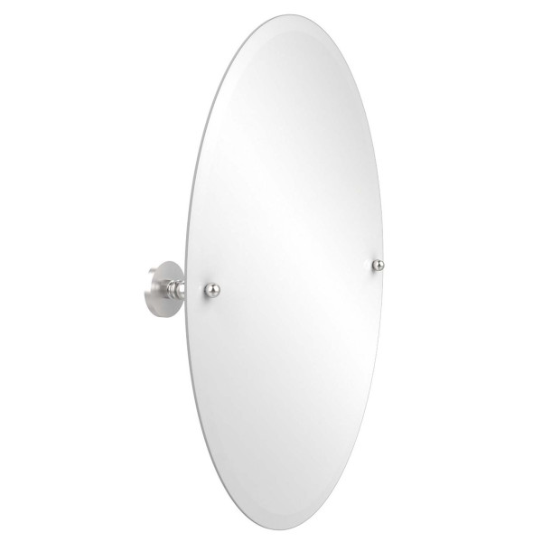 Allied Brass P1091 Fresno 21" x 29" Oval Tilt Mirror with Beveled Edge