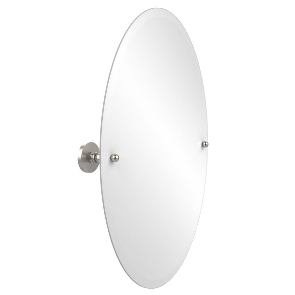Allied Brass P1091 Fresno 21" x 29" Oval Tilt Mirror with Beveled Edge