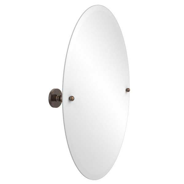 Allied Brass P1091 Fresno 21" x 29" Oval Tilt Mirror with Beveled Edge