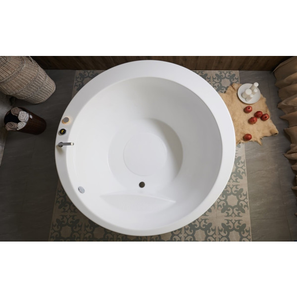Aquatica Pam-Wht-Std Freestanding Acrylic Bathtub