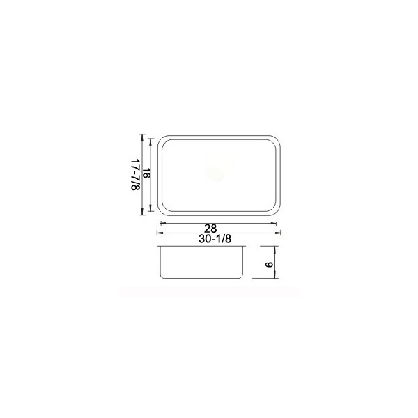 Lenova PC-SS-CL-S2-16 Perma Clean Stainless Steel Single Bowl 16 Gauge